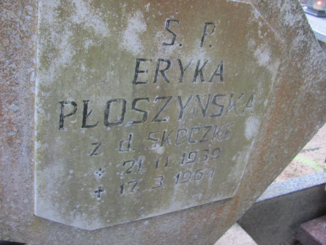 Eryka PŁOSZYŃSKA 1939 Gdynia - Grobonet - Wyszukiwarka osób pochowanych