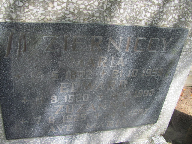 Zuzanna ZIERNICKA 1925 Gdynia - Grobonet - Wyszukiwarka osób pochowanych