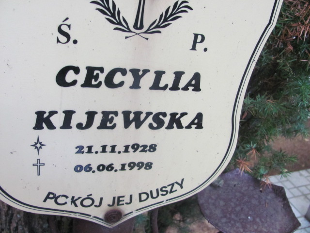 Cecylia KIJEWSKA 1928 Gdynia - Grobonet - Wyszukiwarka osób pochowanych