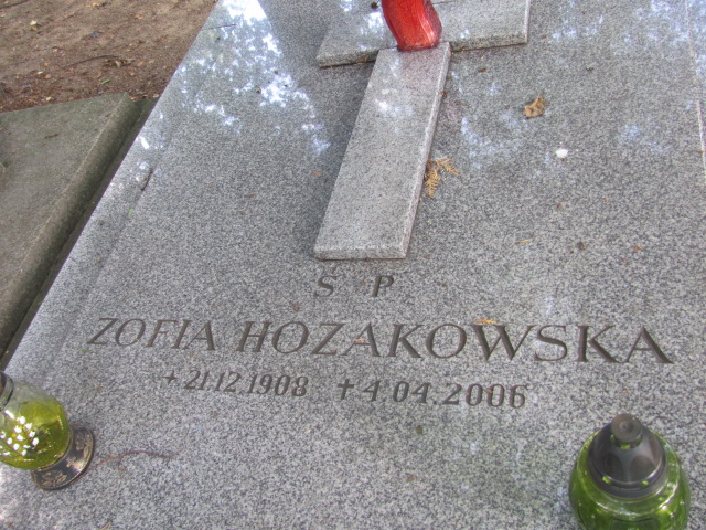 Zofia Maria HOZAKOWSKA 1908 Gdynia - Grobonet - Wyszukiwarka osób pochowanych