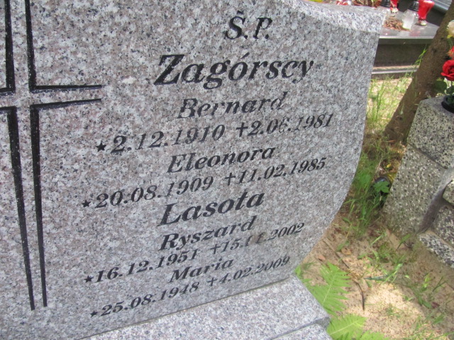 MARIA BERNADETTA LUDWIKA LASOTA 1948 Gdynia - Grobonet - Wyszukiwarka osób pochowanych