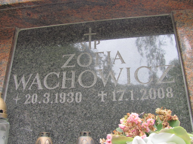 Zofia WACHOWICZ 1930 Gdynia - Grobonet - Wyszukiwarka osób pochowanych
