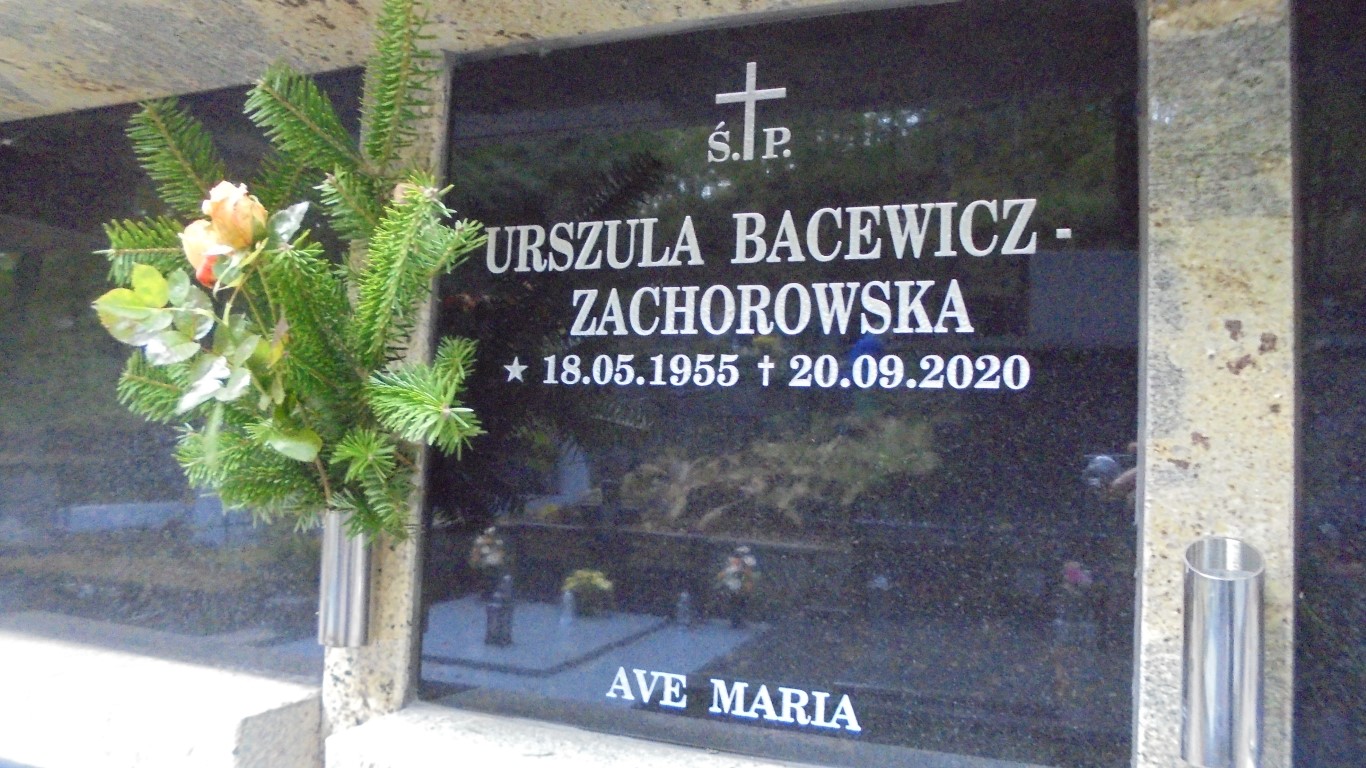 Zdjęcie grobu URSZULA BACEWICZ-ZACHOROWSKA