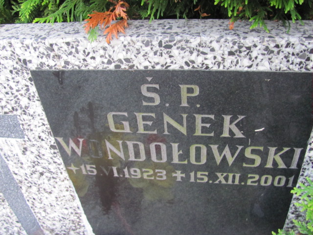 GENEK WONDOŁOWSKI 1923 Gdynia - Grobonet - Wyszukiwarka osób pochowanych