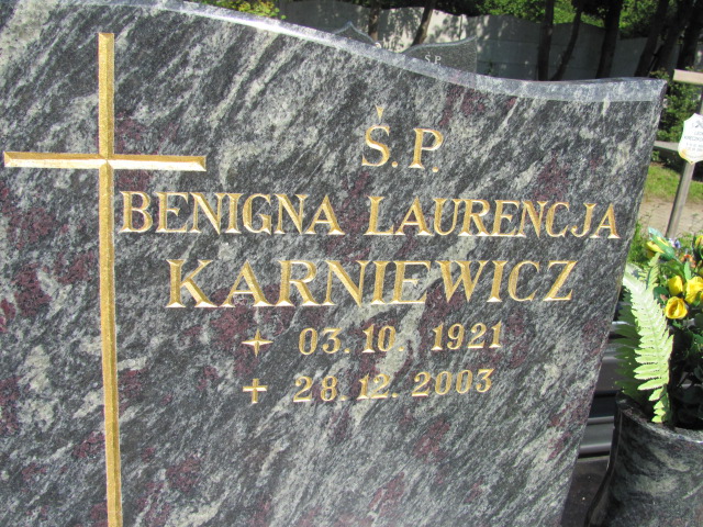 BRNIGNA KARNIEWICZ 1921 Gdynia - Grobonet - Wyszukiwarka osób pochowanych