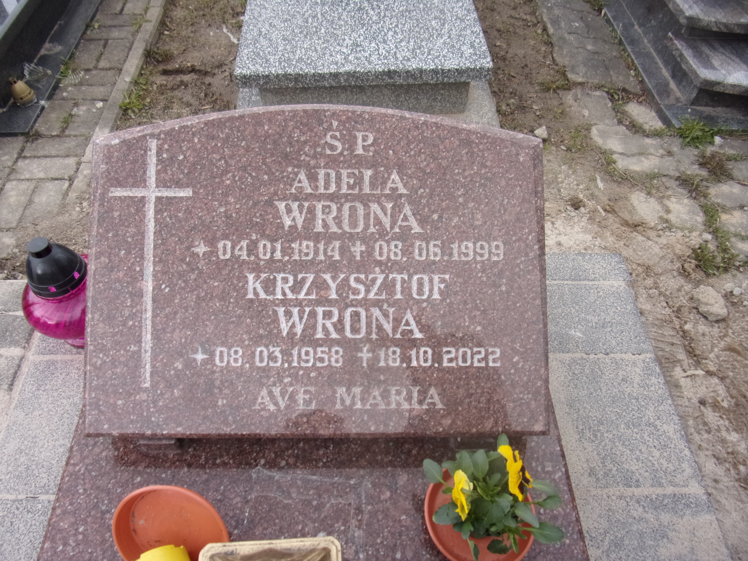 Adela WRONA 1914 Gdynia - Grobonet - Wyszukiwarka osób pochowanych