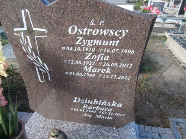 Zygmunt OSTROWSKI 1910 Gdynia - Grobonet - Wyszukiwarka osób pochowanych