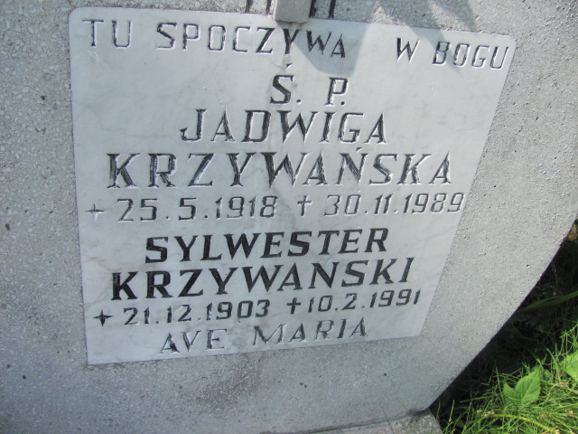 Sylwester KRZYWAŃSKI 1903 Gdynia - Grobonet - Wyszukiwarka osób pochowanych