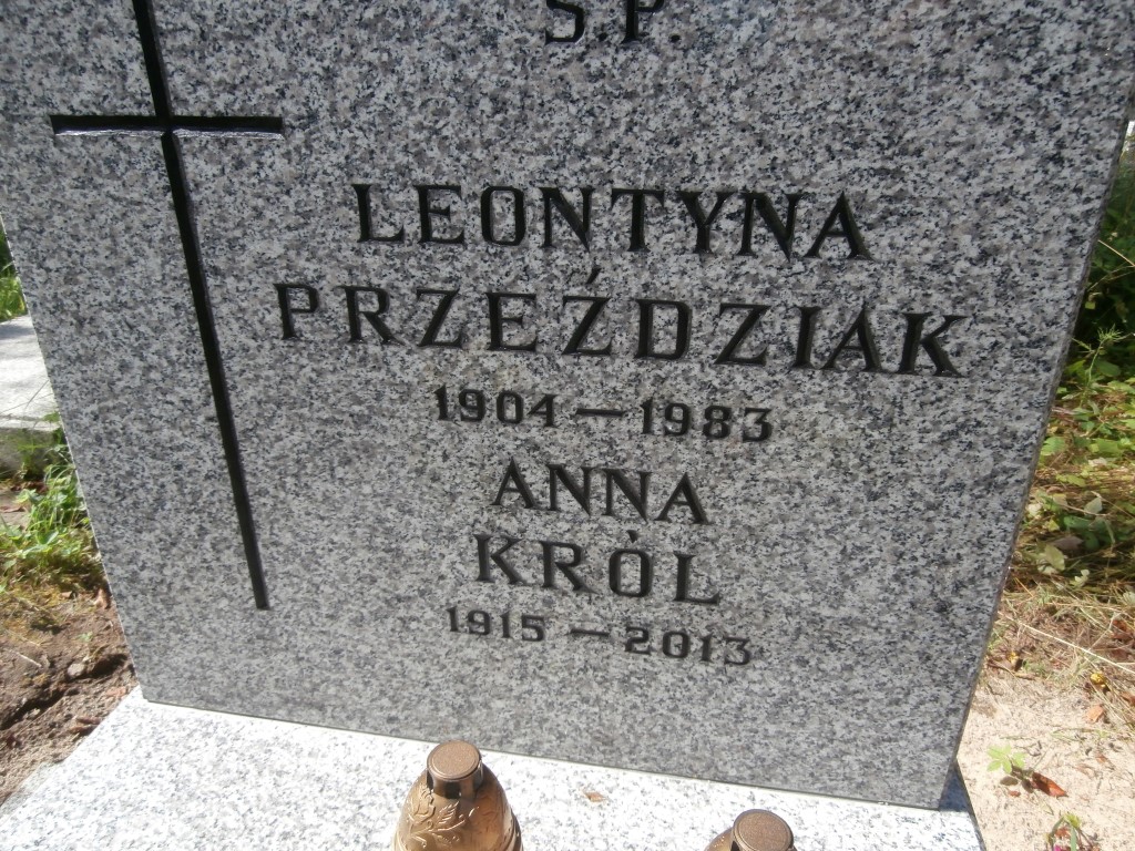 Leontyna PRZEŹDZIAK 1904 Gdynia - Grobonet - Wyszukiwarka osób pochowanych