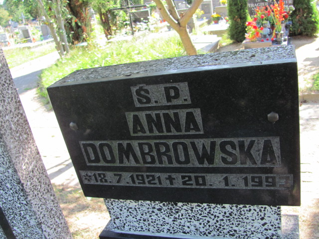 Anna DOMBROWSKA 1921 Gdynia - Grobonet - Wyszukiwarka osób pochowanych