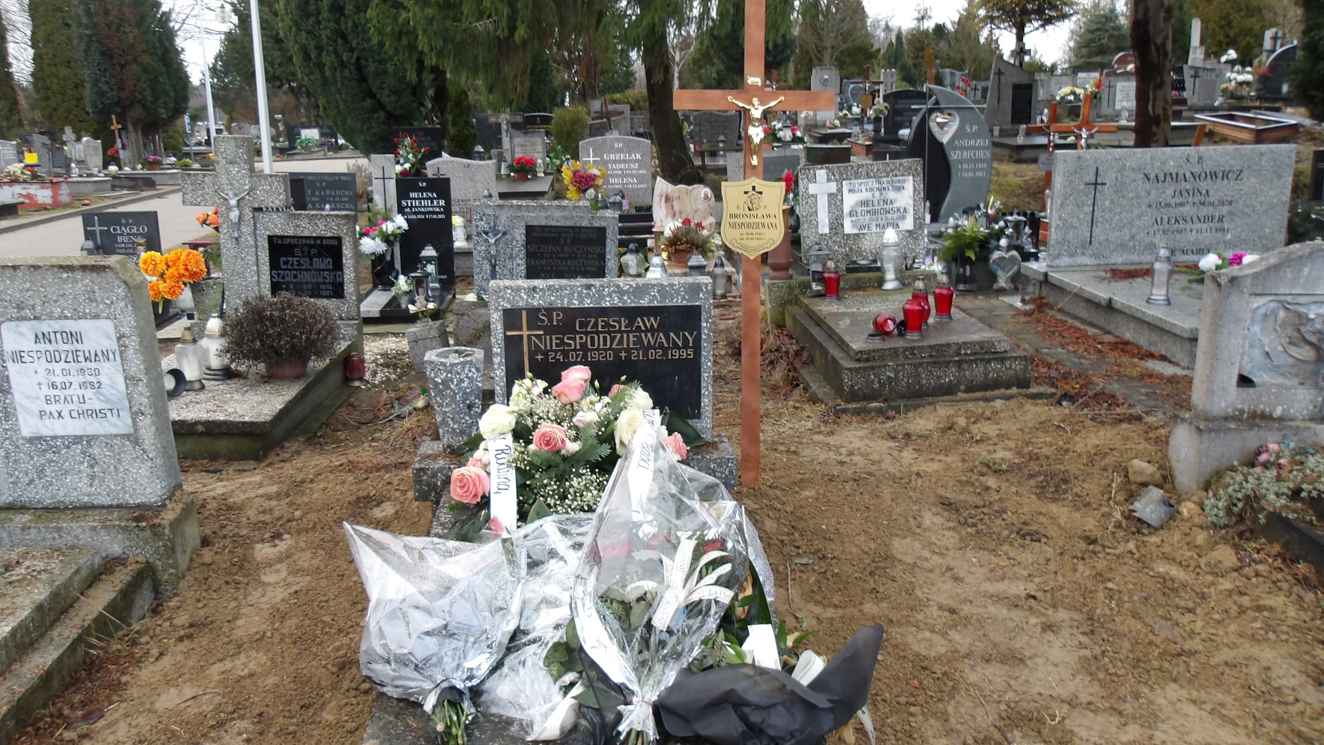 Grób BRONISŁAWA NIESPODZIEWANA