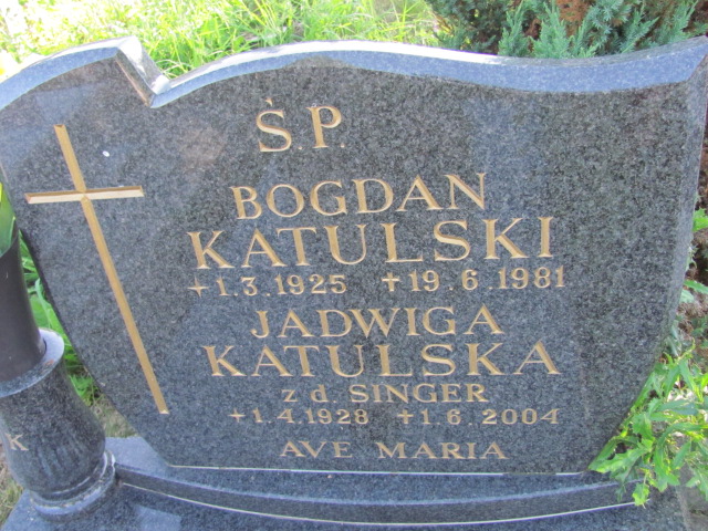 Jadwiga KATULSKA 1928 Gdynia - Grobonet - Wyszukiwarka osób pochowanych