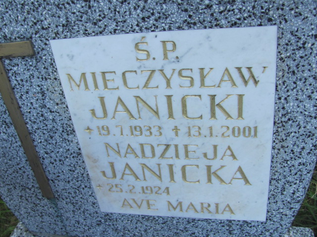 Mieczysław JANICKI 1933 Gdynia - Grobonet - Wyszukiwarka osób pochowanych