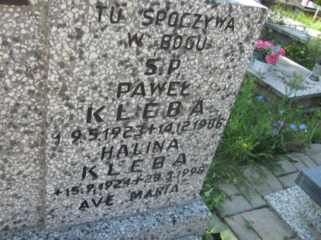 Paweł KLEBA 1923 Gdynia - Grobonet - Wyszukiwarka osób pochowanych