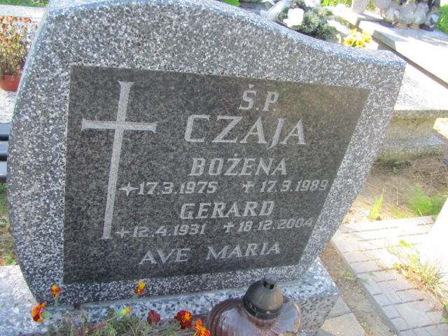Bożena CZAJA 1975 Gdynia - Grobonet - Wyszukiwarka osób pochowanych