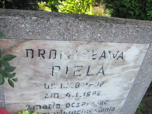 Bronisława PIELA 1892 Gdynia - Grobonet - Wyszukiwarka osób pochowanych