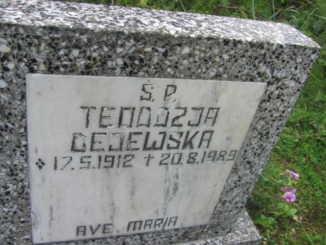 Teodozja DEJEWSKA 1912 Gdynia - Grobonet - Wyszukiwarka osób pochowanych