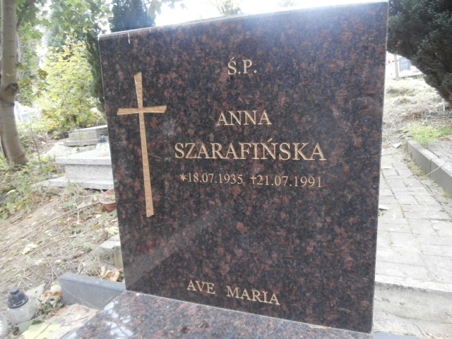 Anna SZARAFIŃSKA 1935 Gdynia - Grobonet - Wyszukiwarka osób pochowanych