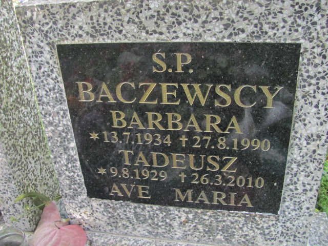 Tadeusz BACZEWSKI 1929 Gdynia - Grobonet - Wyszukiwarka osób pochowanych