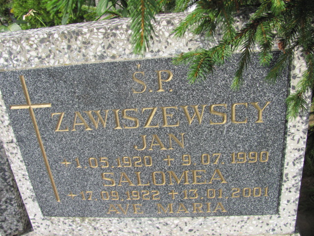 Salomea ZAWISZEWSKA 1922 Gdynia - Grobonet - Wyszukiwarka osób pochowanych