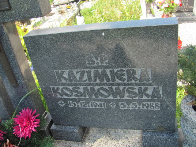 Kazimiera KOSMOWSKA 1941 Gdynia - Grobonet - Wyszukiwarka osób pochowanych