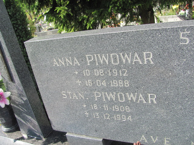 Stanisław PIWOWAR 1908 Gdynia - Grobonet - Wyszukiwarka osób pochowanych