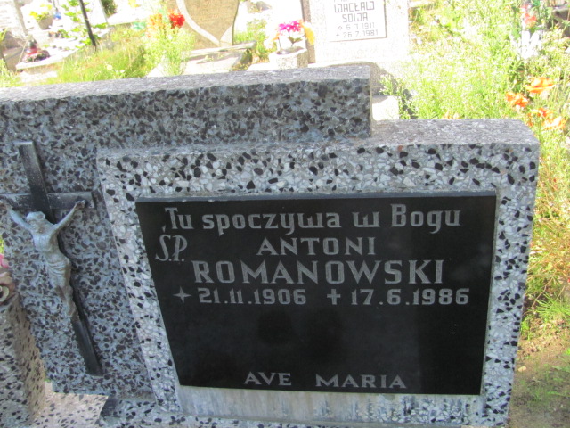 Antoni ROMANOWSKI 1906 Gdynia - Grobonet - Wyszukiwarka osób pochowanych