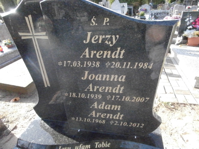 Jerzy ARENDT 1938 Gdynia - Grobonet - Wyszukiwarka osób pochowanych