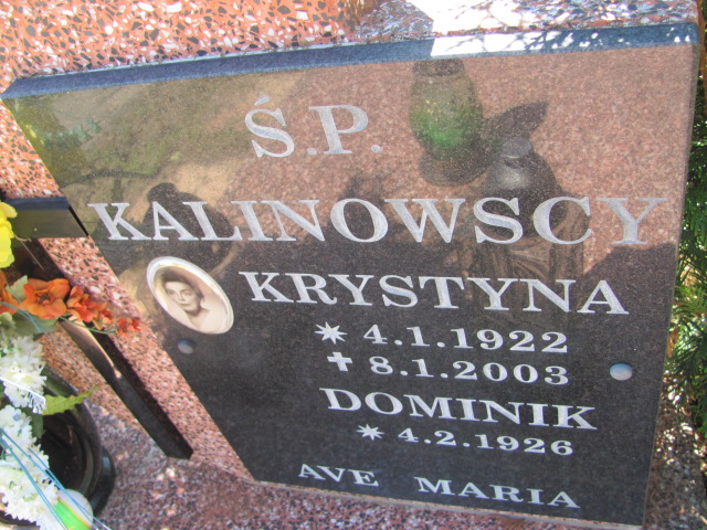 Krystyna KALINOWSKA 1922 Gdynia - Grobonet - Wyszukiwarka osób pochowanych