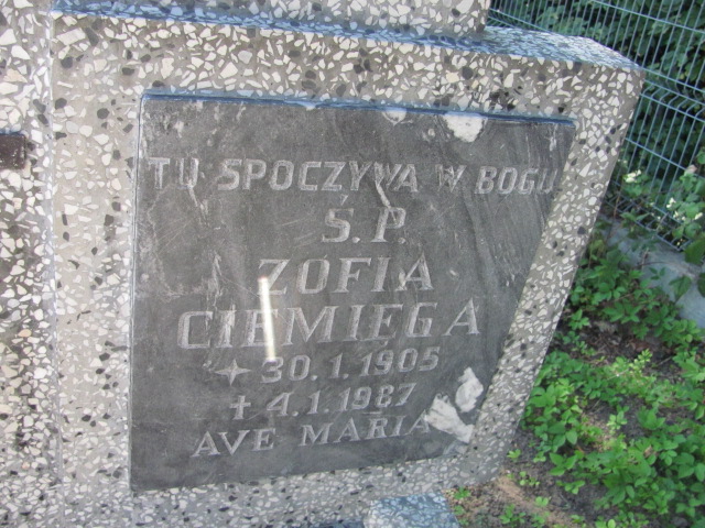 Zofia CIEMIĘGA 1905 Gdynia - Grobonet - Wyszukiwarka osób pochowanych