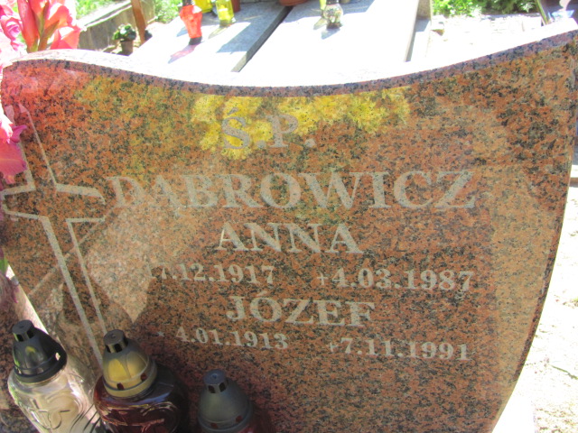 Józef DĄBROWICZ 1913 Gdynia - Grobonet - Wyszukiwarka osób pochowanych