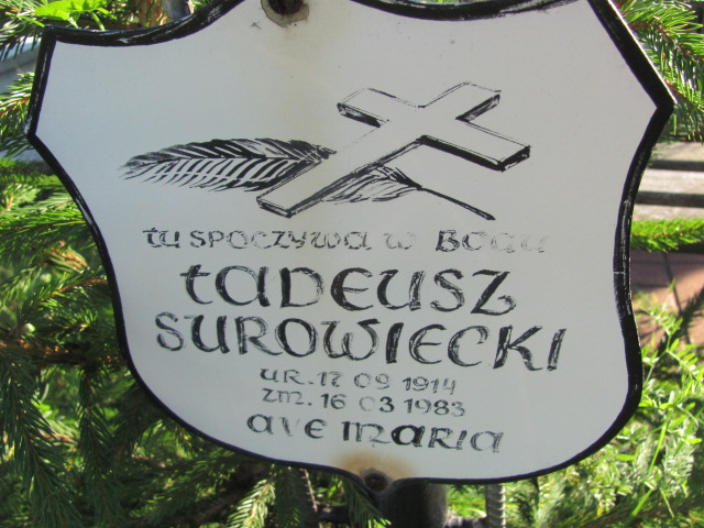 Tadeusz SUROWIECKI 1914 Gdynia - Grobonet - Wyszukiwarka osób pochowanych