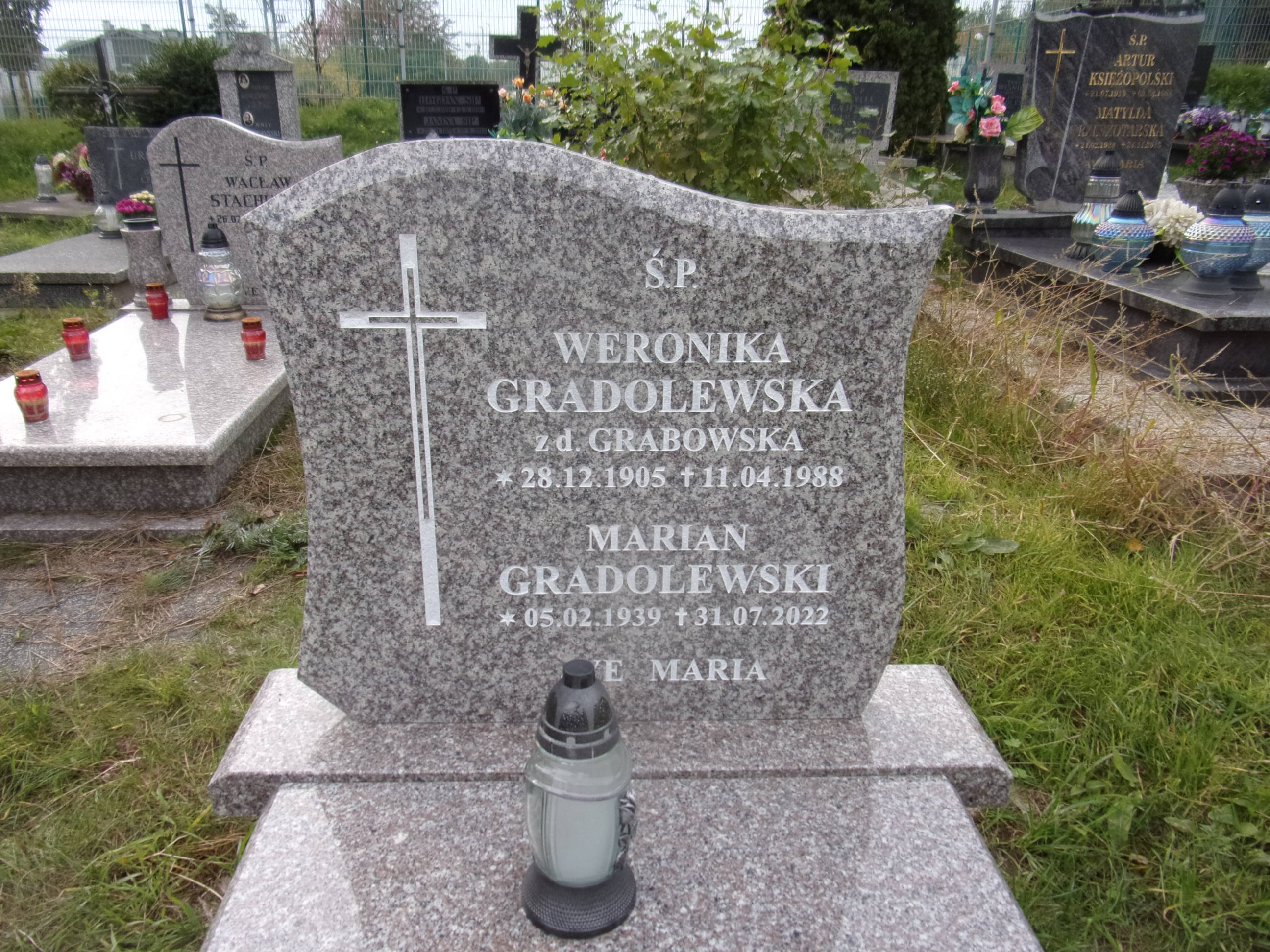 Weronika GRADOLEWSKA 1905 Gdynia - Grobonet - Wyszukiwarka osób pochowanych