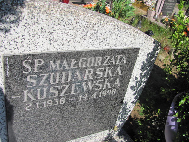 Małgorzata SZUDARSKA-KUSZEWSKA 1938 Gdynia - Grobonet - Wyszukiwarka osób pochowanych