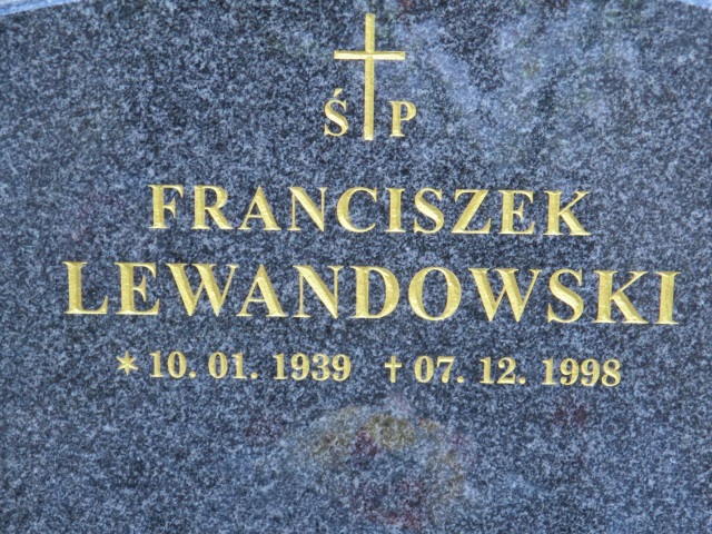 Franciszek LEWANDOWSKI 1939 Gdynia - Grobonet - Wyszukiwarka osób pochowanych