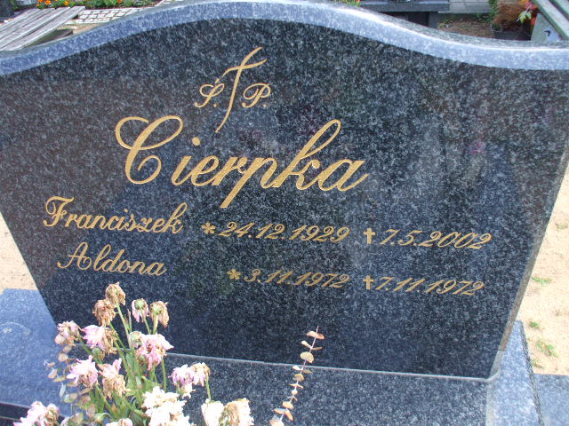 Franciszek CIERPKA 1929 Gdynia - Grobonet - Wyszukiwarka osób pochowanych