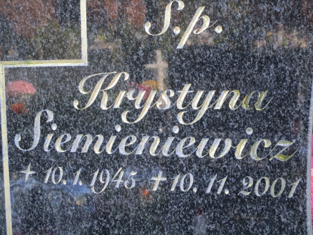 Krystyna SIEMIENIEWICZ 1945 Gdynia - Grobonet - Wyszukiwarka osób pochowanych