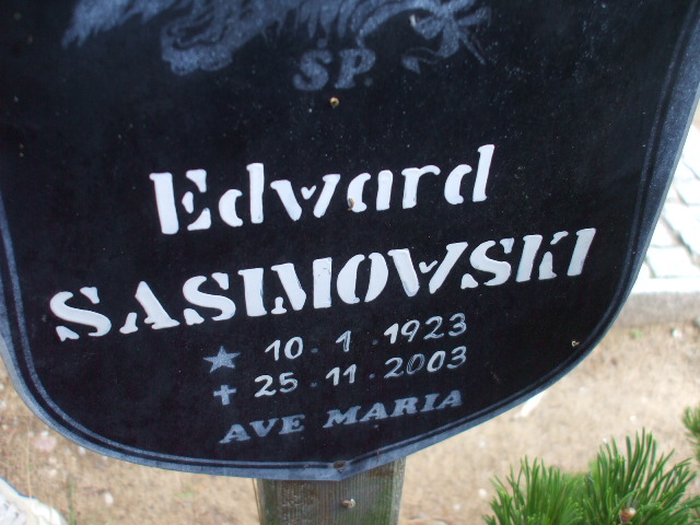 Edward SASIMOWSKI 1923 Gdynia - Grobonet - Wyszukiwarka osób pochowanych