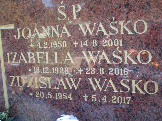 Joanna WAŚKO 1951 Gdynia - Grobonet - Wyszukiwarka osób pochowanych