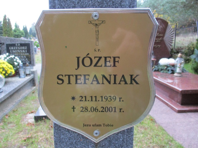 Józef STEFANIAK 1939 Gdynia - Grobonet - Wyszukiwarka osób pochowanych