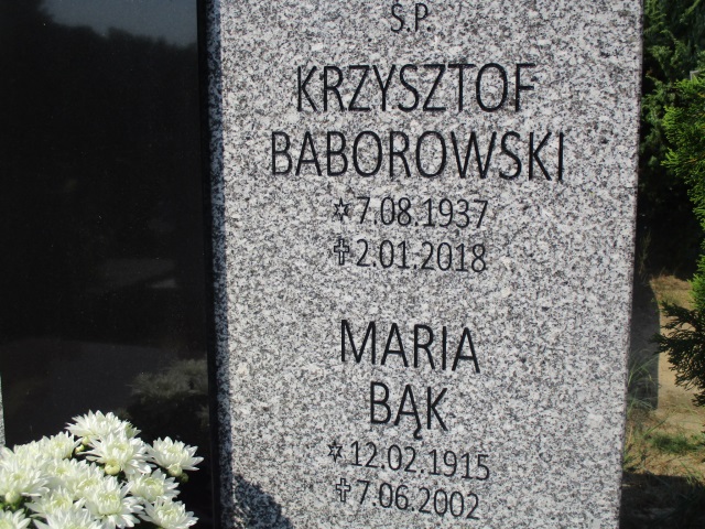 Maria BĄK 1915 Gdynia - Grobonet - Wyszukiwarka osób pochowanych