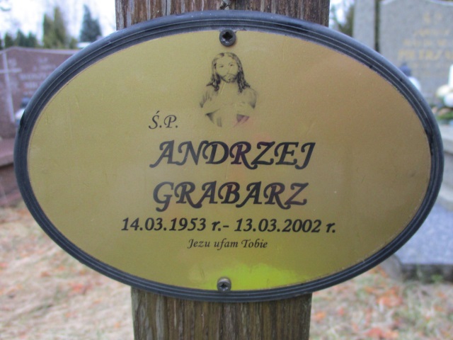 Andrzej GRABARZ 1953 Gdynia - Grobonet - Wyszukiwarka osób pochowanych