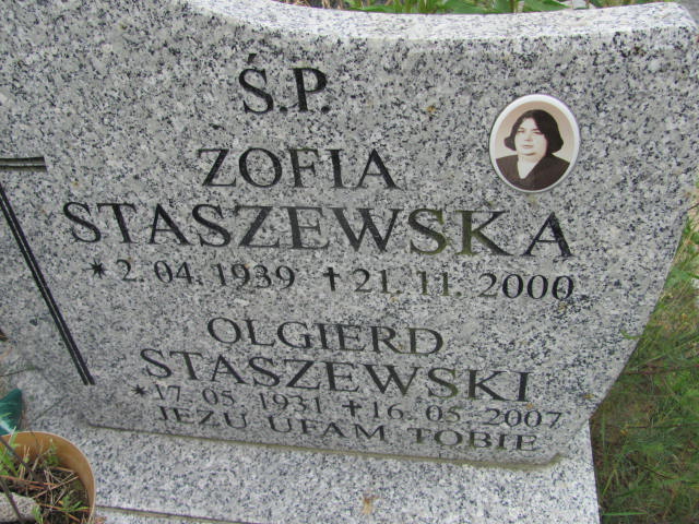 Zofia STASZEWSKA 1939 Gdynia - Grobonet - Wyszukiwarka osób pochowanych