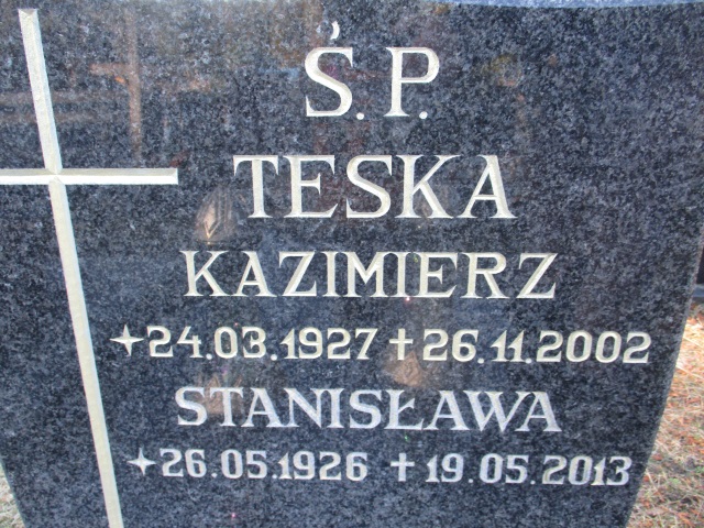 Stanisława TESKA 1926 Gdynia - Grobonet - Wyszukiwarka osób pochowanych