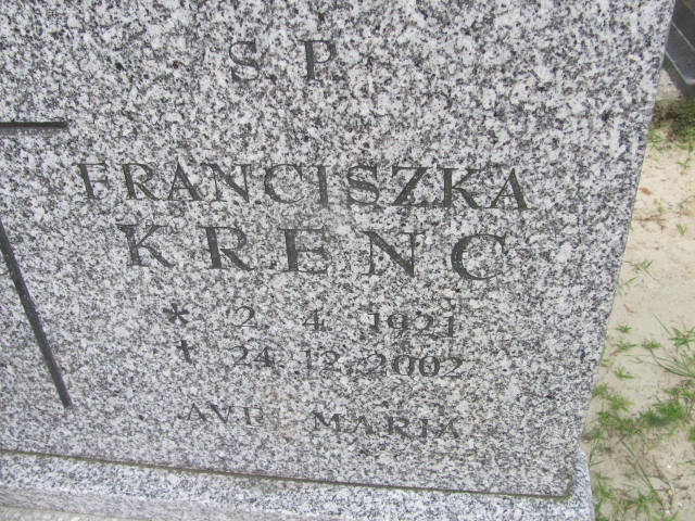 Franciszka KRENC 1921 Gdynia - Grobonet - Wyszukiwarka osób pochowanych