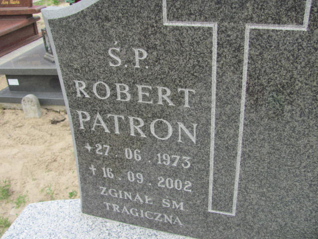 Robert PATRON 1973 Gdynia - Grobonet - Wyszukiwarka osób pochowanych