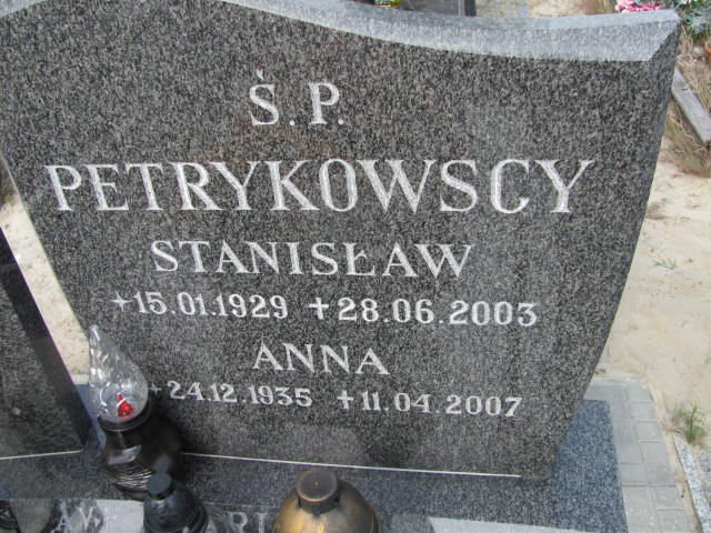 Anna PETRYKOWSKA 1935 Gdynia - Grobonet - Wyszukiwarka osób pochowanych