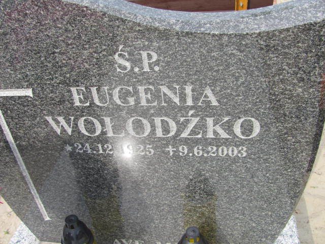 Eugenia WOŁODŹKO 1925 Gdynia - Grobonet - Wyszukiwarka osób pochowanych