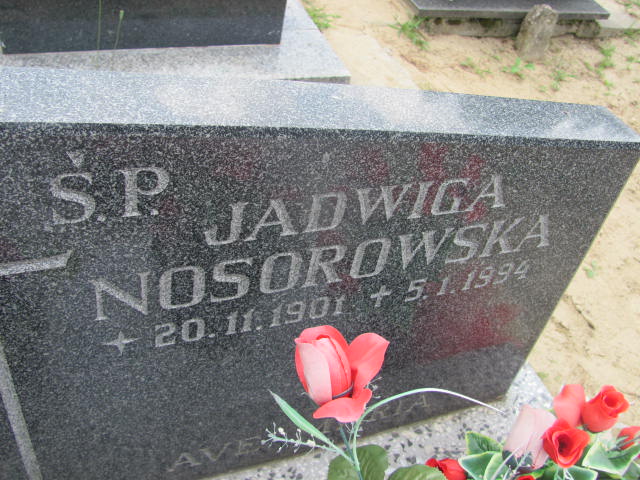 Jadwiga NOSOROWSKA 1901 Gdynia - Grobonet - Wyszukiwarka osób pochowanych