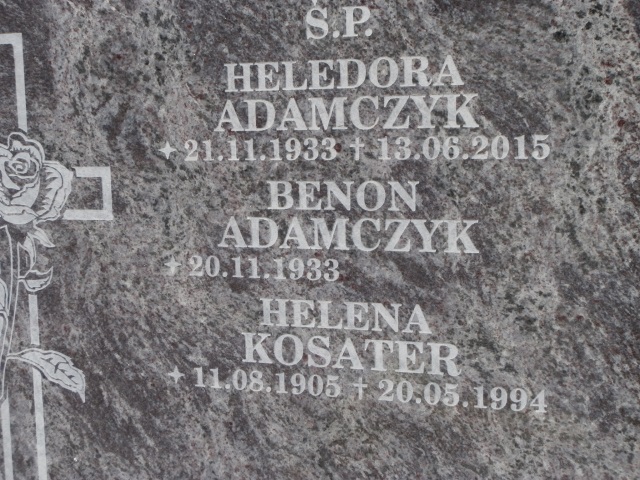 HELEDORA ADAMCZYK 1933 Gdynia - Grobonet - Wyszukiwarka osób pochowanych